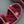 THICK-SOLED CHAIN HEART SANDAL IN PLUM PURPLE VELVET