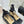 CC 26C Double C Ribbon Flat Shoes Black Beige Cafskin Fabric 557534