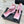 CC 26C Double C Ribbon Flat Shoes Black Pink Cafskin Fabric 557536
