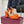 GG 26WF Chunky Heel Sandals 5cm Orange Sheepskin 632554