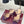 GG 26WF Chunky Heel Sandals 5cm Royal Purple Sheepskin 632558