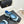 CC 26s Square-Toe Mary Jane Shoes Black Blue Tweed Leather 920423