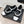 CC 26s Square-Toe Mary Jane Shoes Black White Tweed Leather 920425