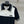 Miu Miu 25 Polo Collar Short-sleeved Top Black White Tencel