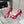 DC Rhinestone Bow Heel Sandals 105mm Red Satin & Sheepskin 359508