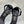 DC Rhinestone Bow Heel Sandals 105mm Black Satin & Sheepskin 359509