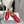 Celine 25 Lise Perforated Triomphe Richelieu Shoe Red Lambskin 554197