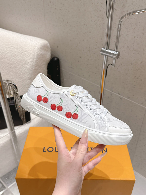 LV x TM Lagoon Sneaker White Monogram Denim 610803