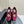 Alaila Criss Cross Ballet Flats In Red Purple Velvet 920783