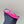 SL CRYSTAL T-STRAP FLAT SANDAL BRIGHT PINK SATIN