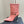 NIKI BOOTIES IN CORAL SHEEPSKIN