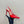 Vlogo Glow Laminated Nappa Leather Slingback Pump 100mm Red Mix Beige 999052