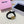 BLACK SCRUNCHIE SPANDEX FABRIC GOLD LOGO 167002