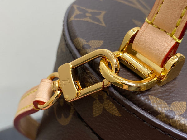 lv scott bag 13cm brown monogram canvas