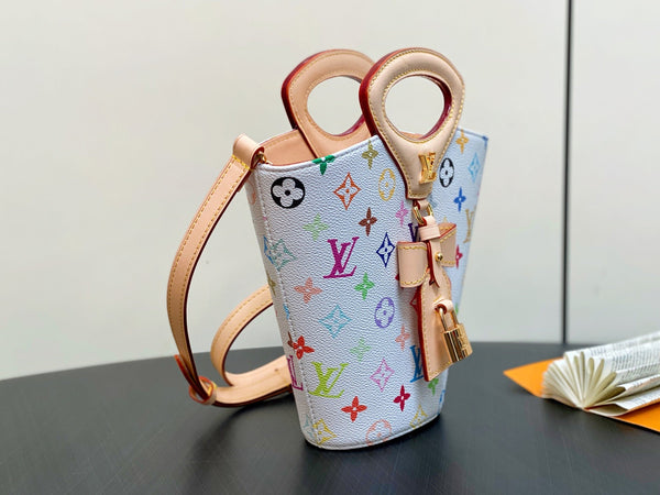 LV Rivage BB 18cm White Multicolore Monogram Canvas 329875
