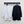 CD SS26 Broadcloth Long Stand Collar Shirt Black Polyester 351872