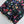 GG SS26 Flora Printed Pleated Midi Skirt Black Multicolor Silk 351778