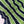 Prada Crew Neck Striped Block T-Shirt Blue Fern Green Cotton 350365