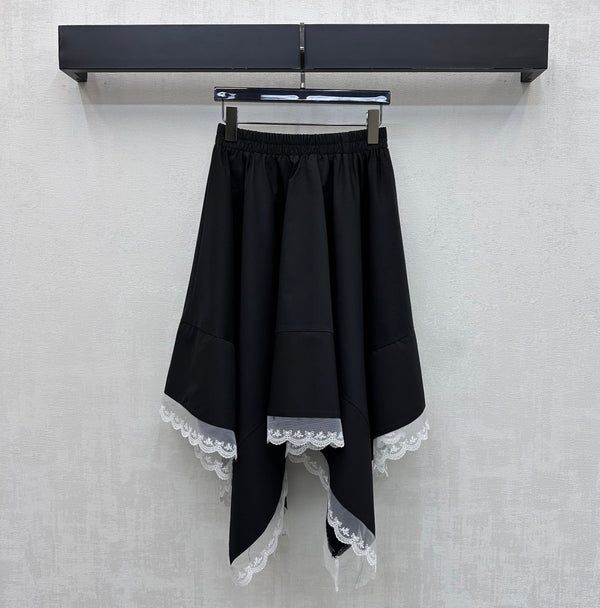CD 26s Asymmetrical Skirt Black Polyester 363936
