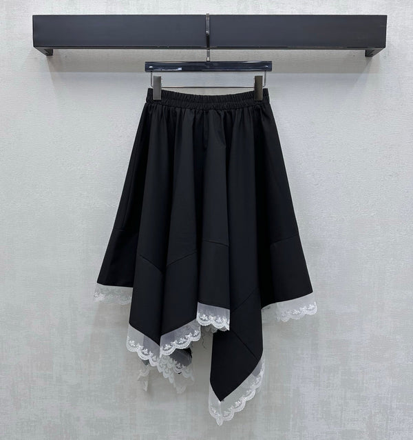CD 26s Asymmetrical Skirt Black Polyester 363936