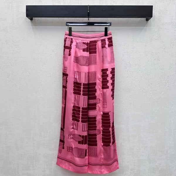 HM 26s Wide-Leg Pants Silk 708