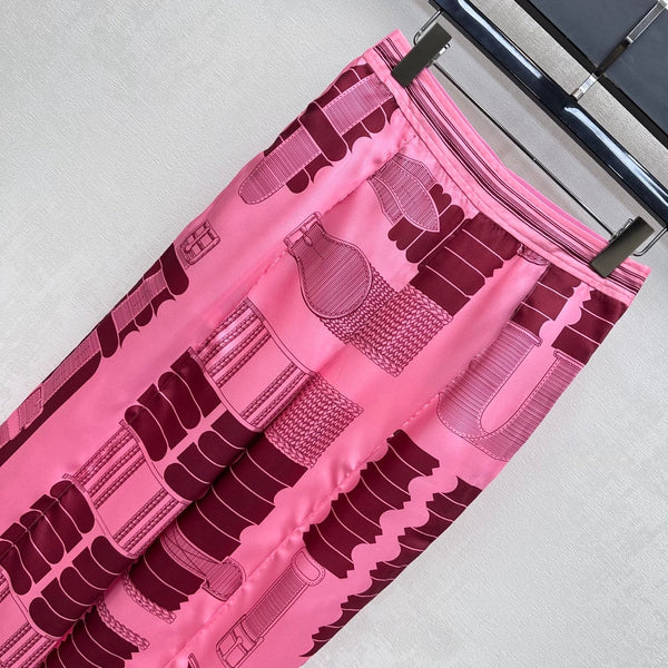 HM 26s Wide-Leg Pants Silk 708