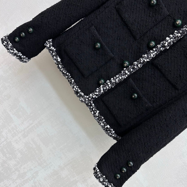CC 26s Jacket White Black Green Tweed 407415