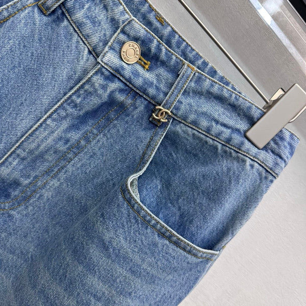 CC 26s Label Wide-Leg Jeans Denim 422639
