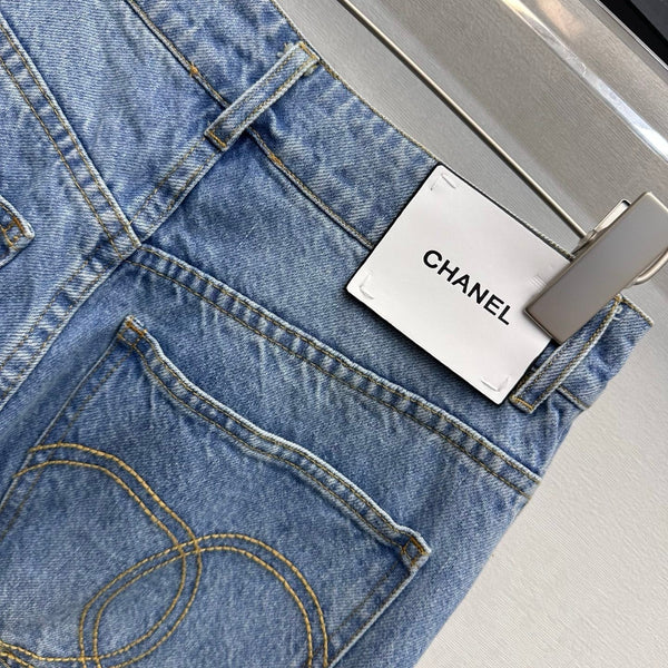 CC 26s Label Wide-Leg Jeans Denim 422639