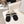 The Row 2025 Furry Shoe Black White Suede Wool 560592
