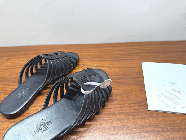 HM Noria Sandals Black Leather 849475