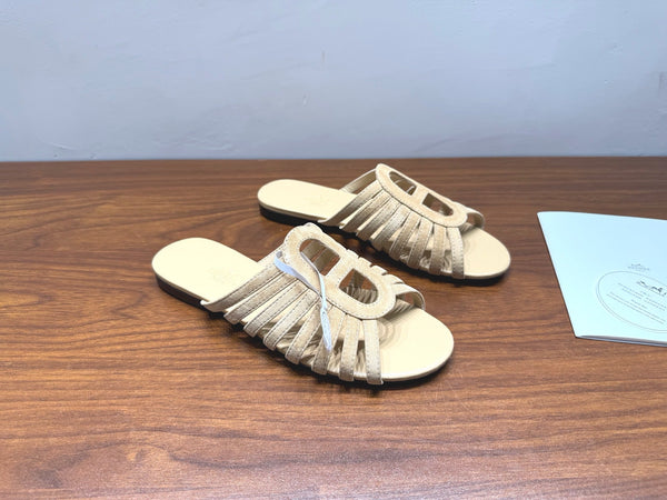 HM Noria Sandals Light Khaki Suede 849479