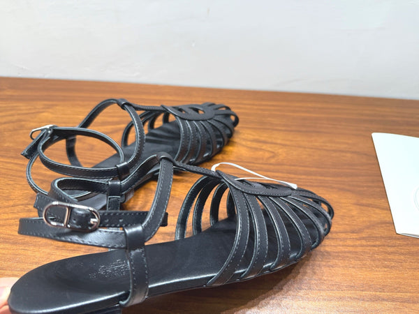 HM Nour Sandals Black Leather 849483