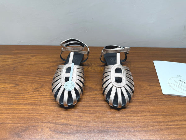 HM Nour Sandals Golden Leather 849485