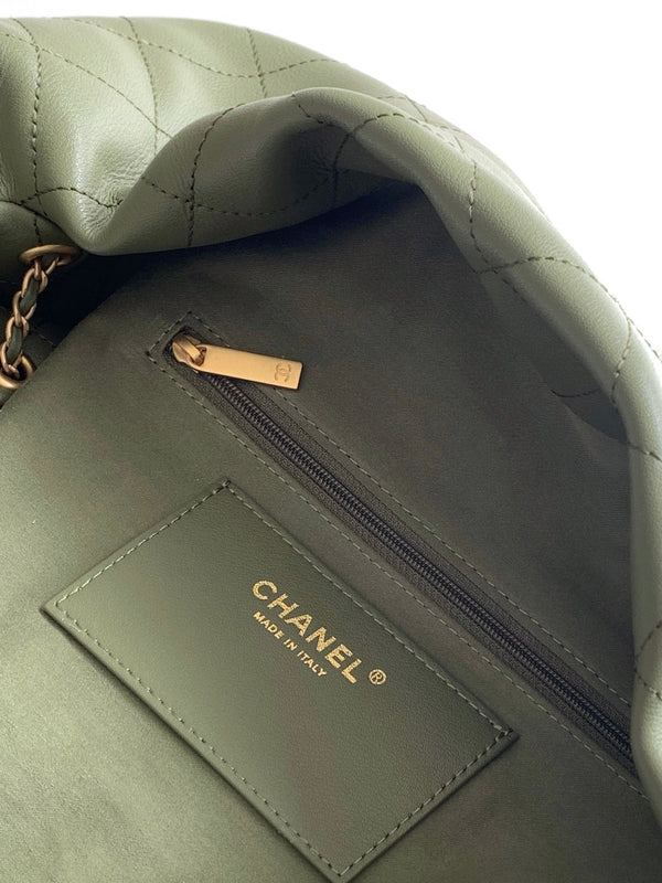 CC 2025 Hobo Bag 45cm Olive Calfskin