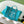 Chanel 25S Tote Bag 38cm in Turquoise Blue Canvas