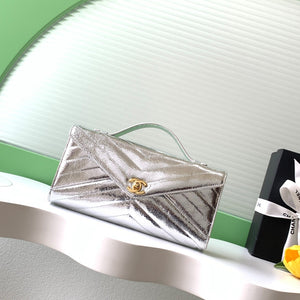 CC 26X Handbag 26cm Metallic Sliver Calfskin