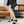 CHLOÉ NAMA WEDGE SANDAL 8 CM IN BLACK SUEDE AND WHITE RUBBER