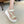 CHLOÉ NAMA WEDGE SANDALS IN BEIGE FABRIC AND WHITE RUBBER