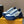 THICK-SOLED SNEAKER COBALT BLUE AND WHITE CALFSKIN
