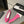ballet flat dark pink embroidered fabric