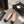 ballet flat blush calfskin black grosgrain
