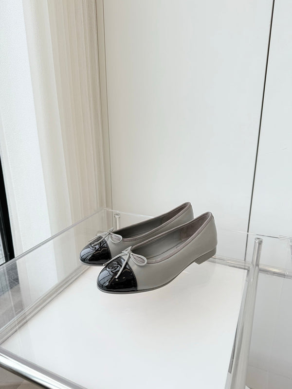 CC Ballet Flat Gray Leather 238768