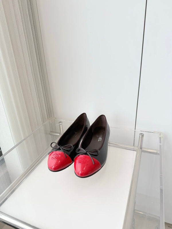 Chanel 2026 Ballet Flat Chocolate Red Lambskin 697409