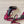 HIGH FLIP FLOPS SANDAL WITH STRAP IN HOT PINK SILK