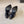 MARTHA POINTED OPEN-TOE HIGH MULES IN BLACK SILK