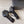 HIGH HEEL SLIDES IN BLACK VELVET