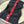 SCARF 200 CM IN BLACK MIX RED CASHMERE WITH EMBROIDERED BEE 407516