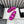 dad sandals dark pink metalic lambskin mules