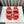 dad sandals red white mules